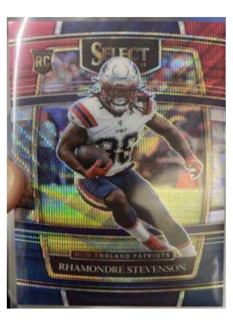2021 Panini Select Rhamondre Stevenson #75 card