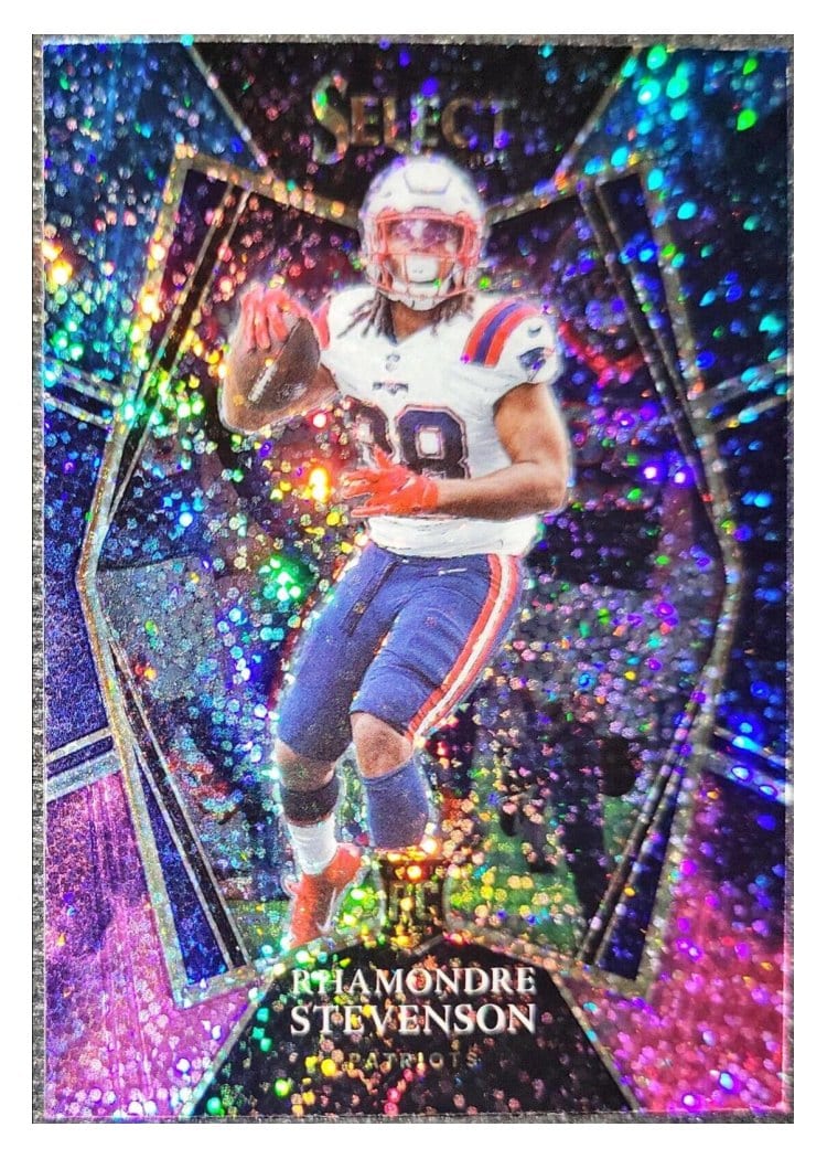 2021 Panini Select Base Set Rhamondre Stevenson Cosmic #175 card