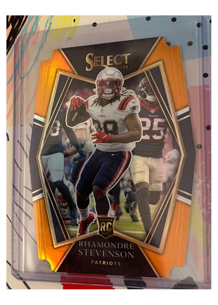 2021 Panini Select Base Set Rhamondre Stevenson #175 card
