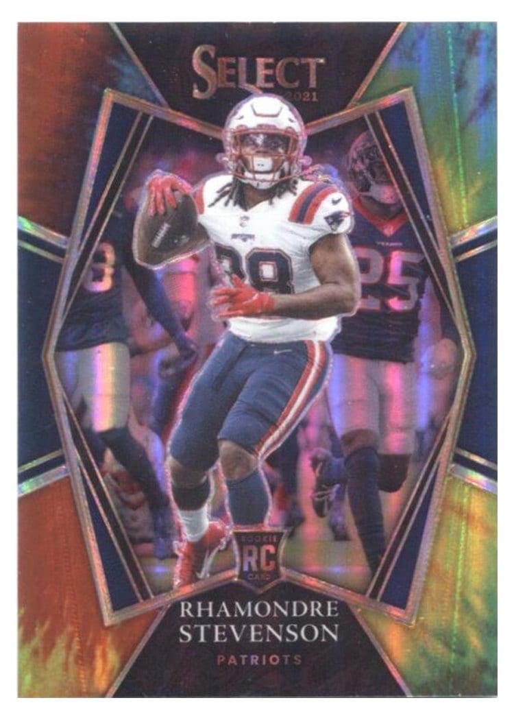 2021 Panini Select Base Set Rhamondre Stevenson #175 card