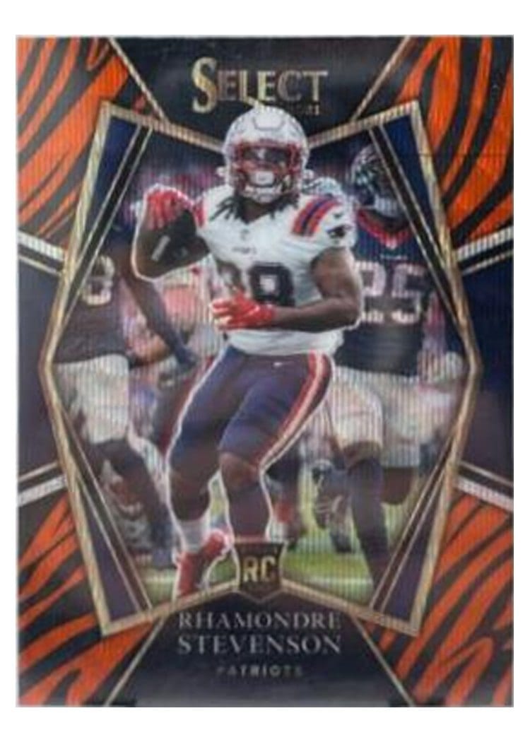 2021 Panini Select Base Set Rhamondre Stevenson #175 card