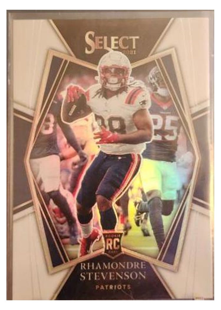 2021 Panini Select Base Set Rhamondre Stevenson #175 card