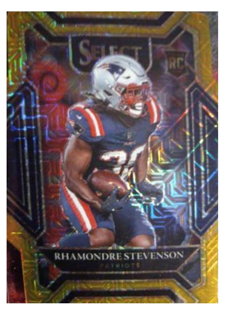 2021 Panini Select Base Set Rhamondre Stevenson #275 card