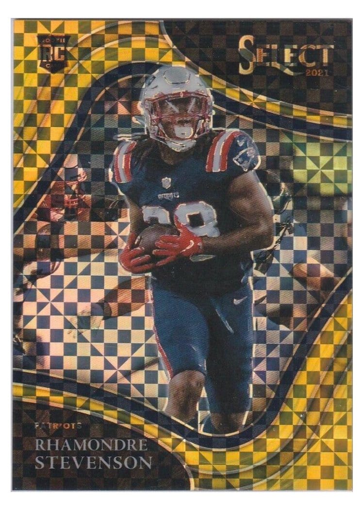 2021 Panini Select Base Set Rhamondre Stevenson #375 card