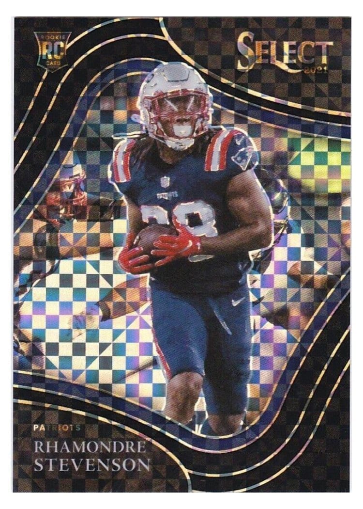 2021 Panini Select Base Set Rhamondre Stevenson #375 card