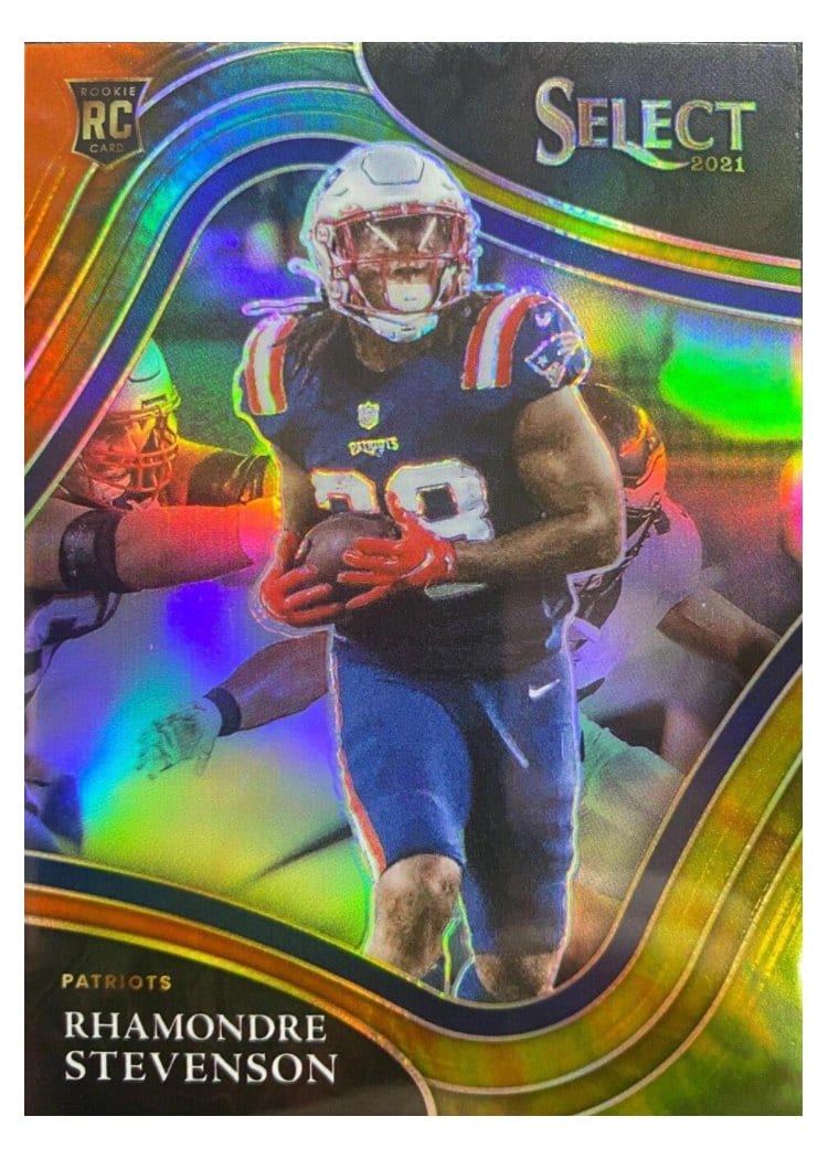 2021 Panini Select Base Set Rhamondre Stevenson #375 card
