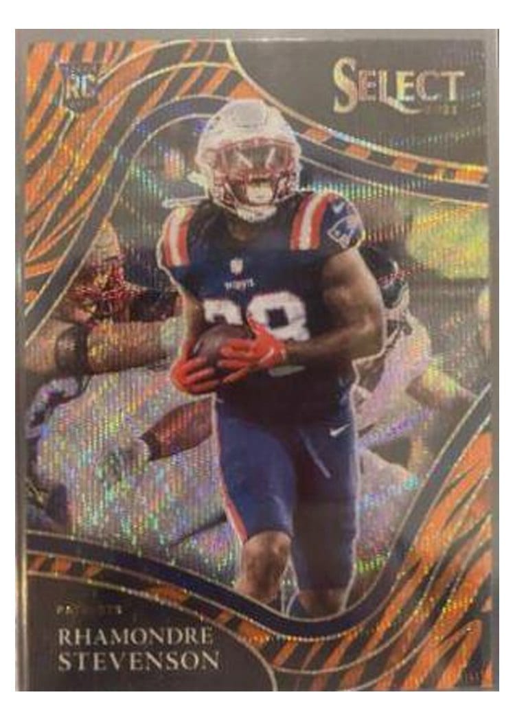 2021 Panini Select Base Set Rhamondre Stevenson Tiger #375 card