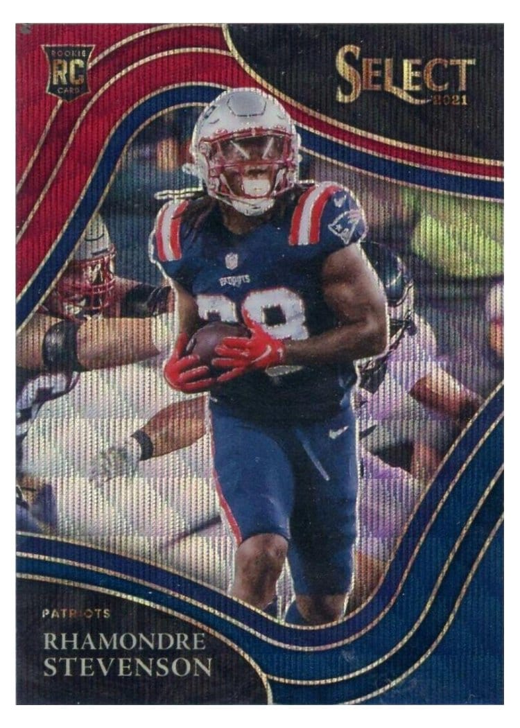 2021 Panini Select Base Set Rhamondre Stevenson #375 card