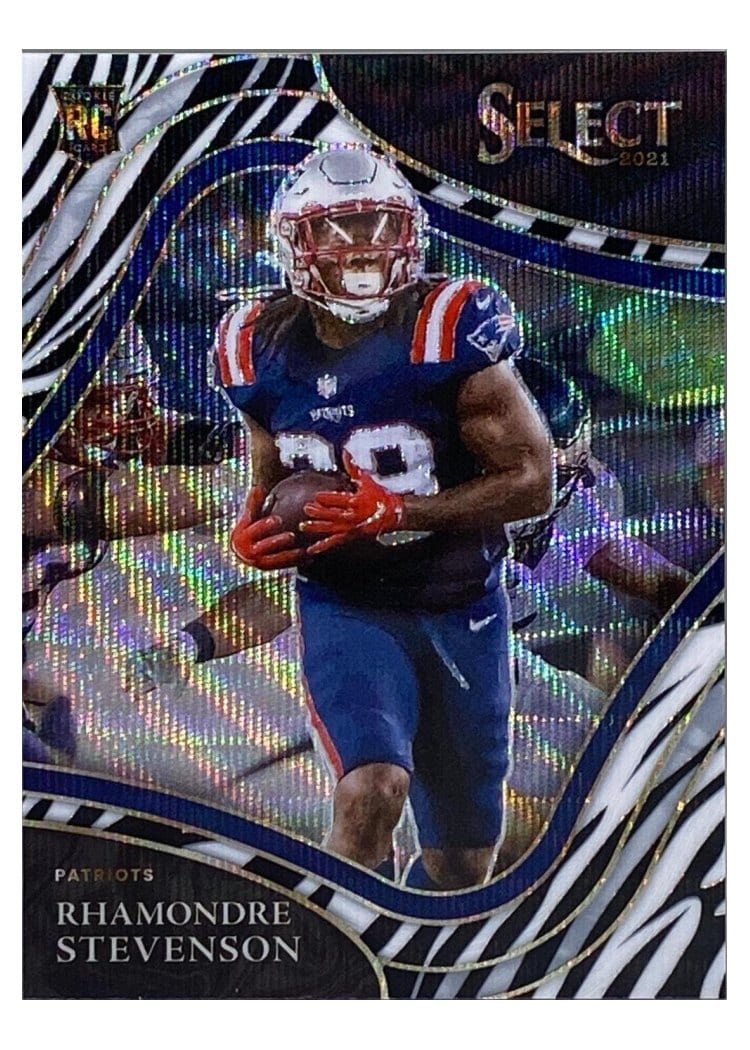 2021 Panini Select Base Set Rhamondre Stevenson #375 card