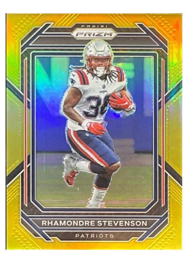 2022 Panini Prizm Base Set Rhamondre Stevenson #199 card