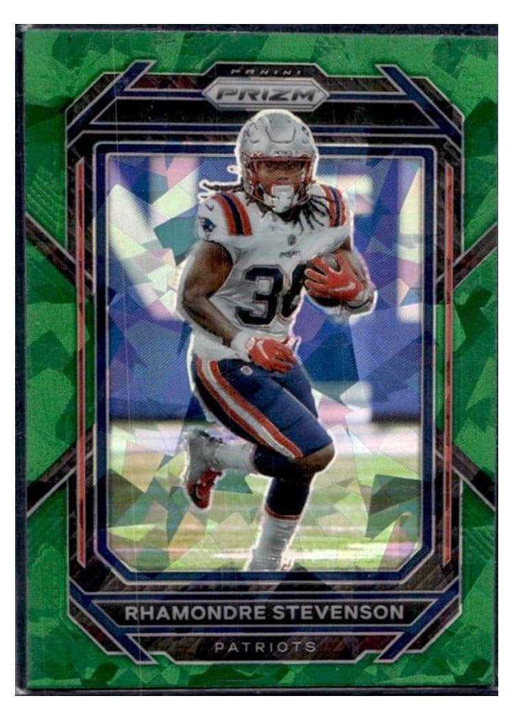 2022 Panini Prizm Base Set Rhamondre Stevenson #199 card