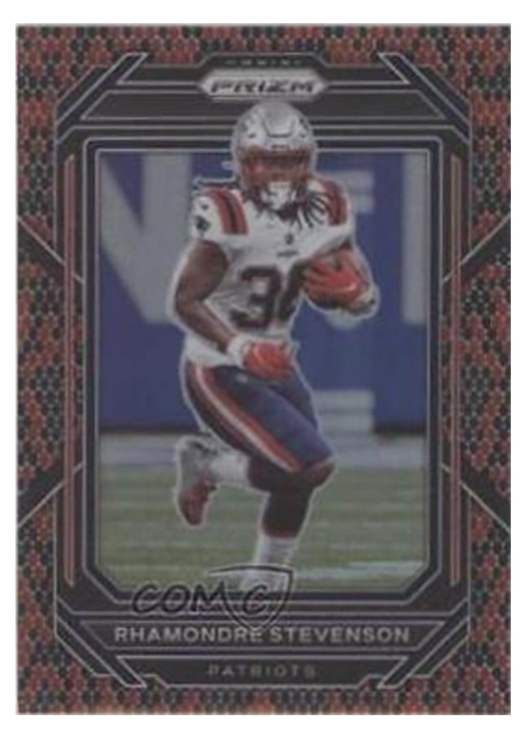 2022 Panini Prizm Base Set Rhamondre Stevenson #199 card