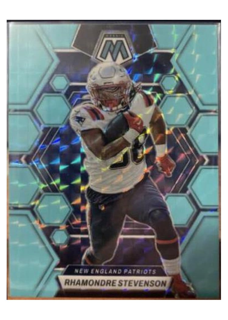 2023 Panini Mosaic Base Set Rhamondre Stevenson #161 card