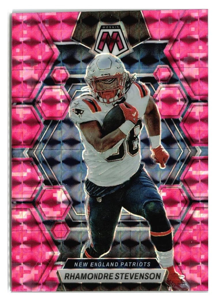 2023 Panini Mosaic Base Set Rhamondre Stevenson #161 card