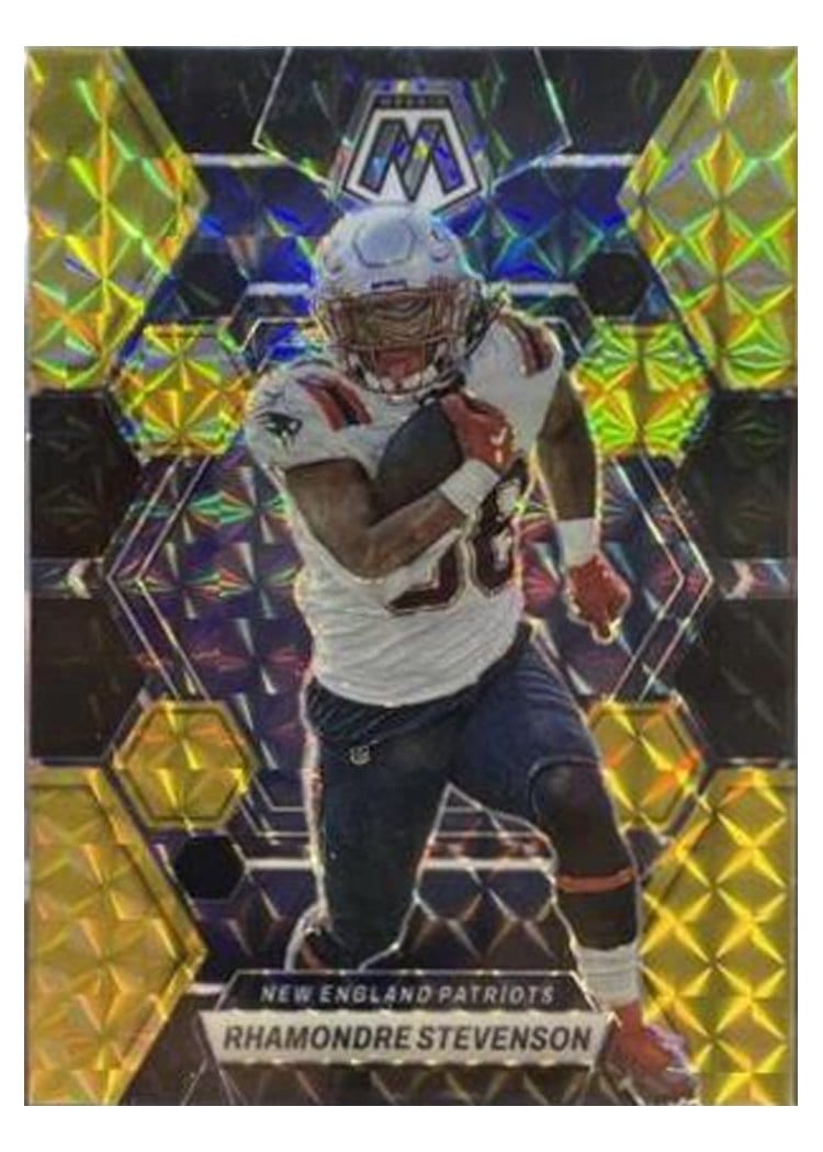 2023 Panini Mosaic Base Set Rhamondre Stevenson #161 card