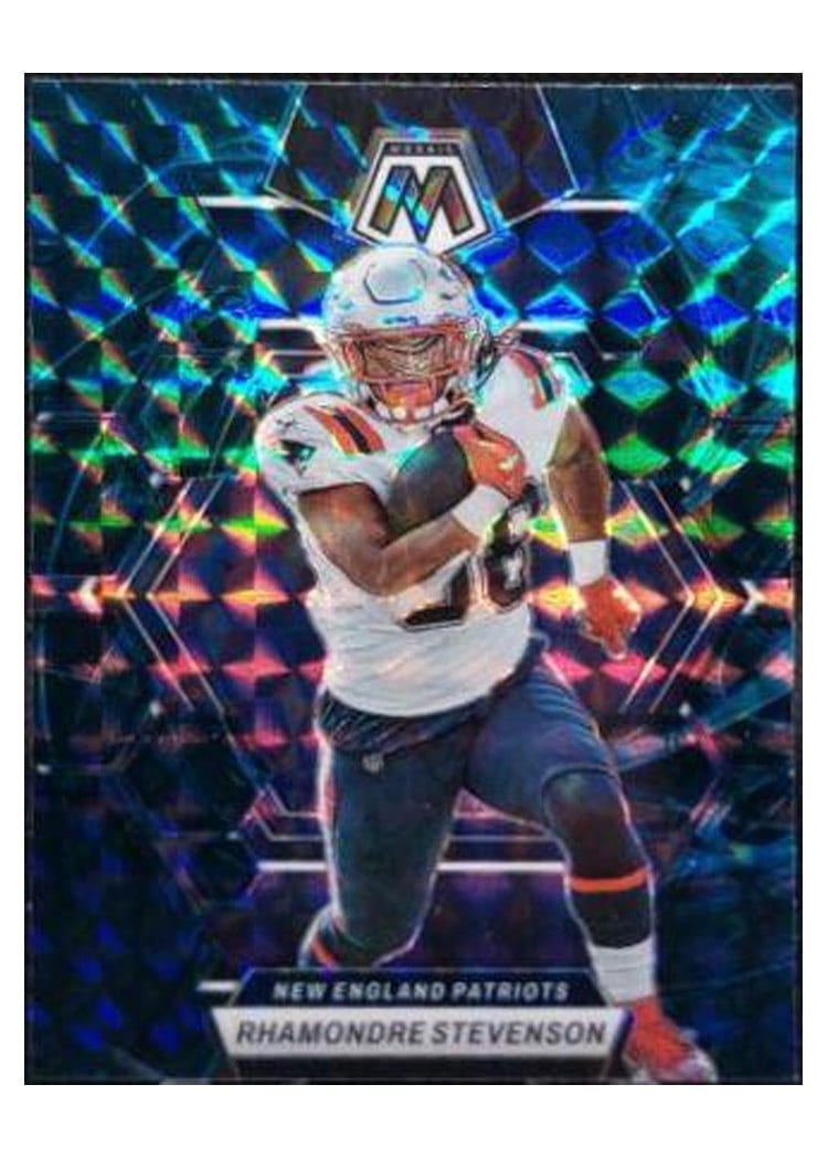 2023 Panini Mosaic Base Set Rhamondre Stevenson #161 card