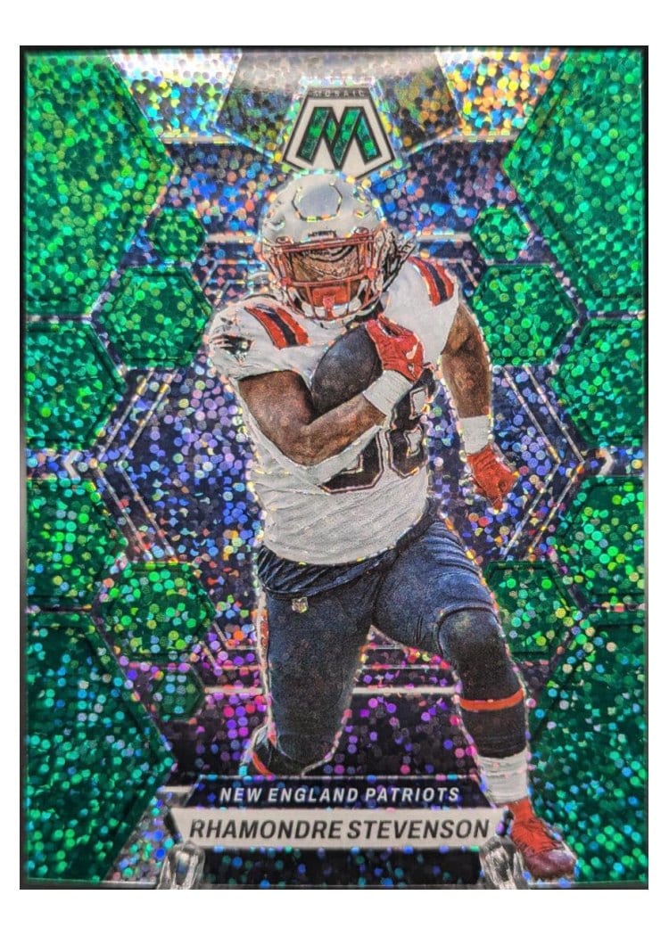 2023 Panini Mosaic Base Set Rhamondre Stevenson #161 card
