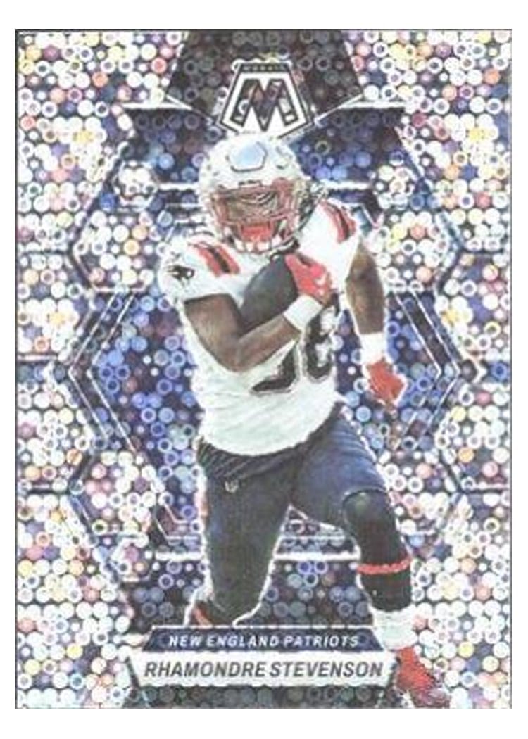 2023 Panini Mosaic Base Set Rhamondre Stevenson #161 card