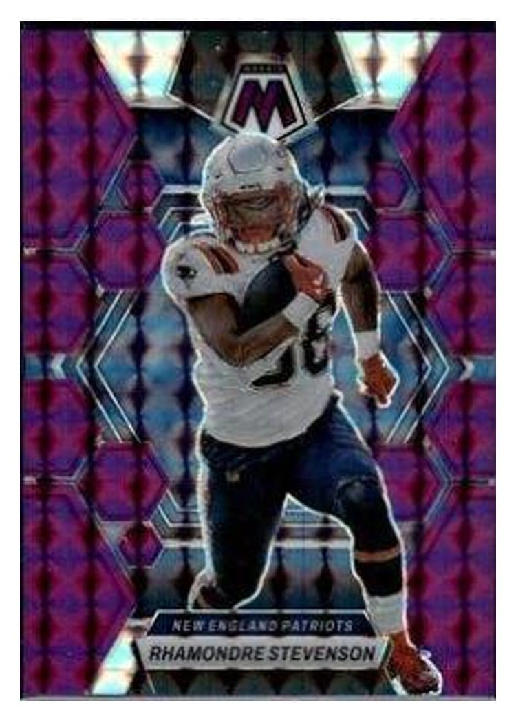 2023 Panini Mosaic Base Set Rhamondre Stevenson #161 card