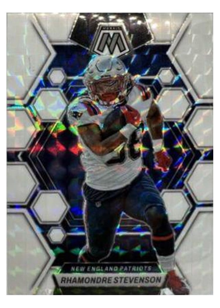 2023 Panini Mosaic Base Set Rhamondre Stevenson #161 card
