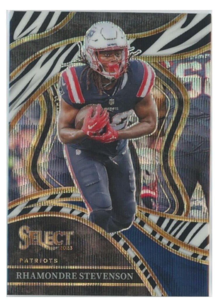 2023 Panini Select Base Set Rhamondre Stevenson #223 card