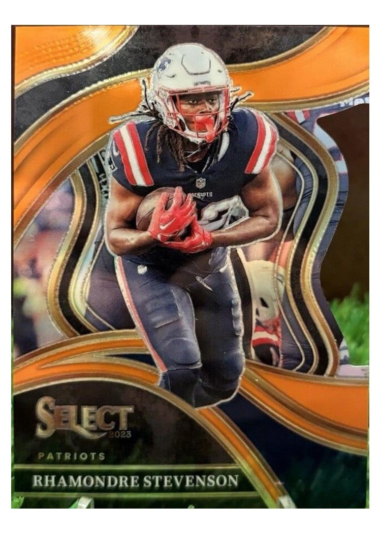 2023 Panini Select Base Set Rhamondre Stevenson #223 card