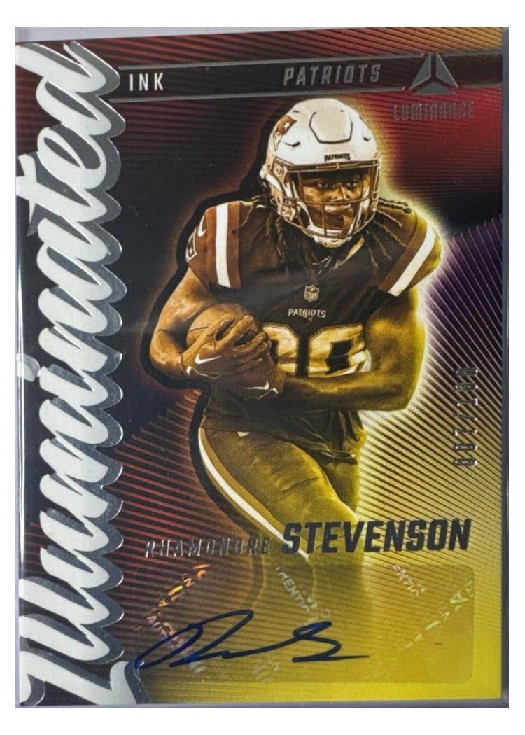 2024 Panini Luminance Illuminated Ink Rhamondre Stevenson #II-RSN card