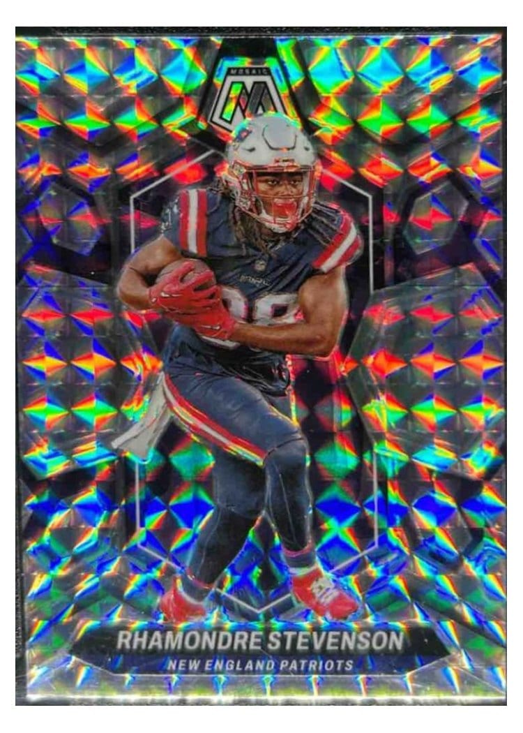 2024 Panini Mosaic Base Set Rhamondre Stevenson #149 card