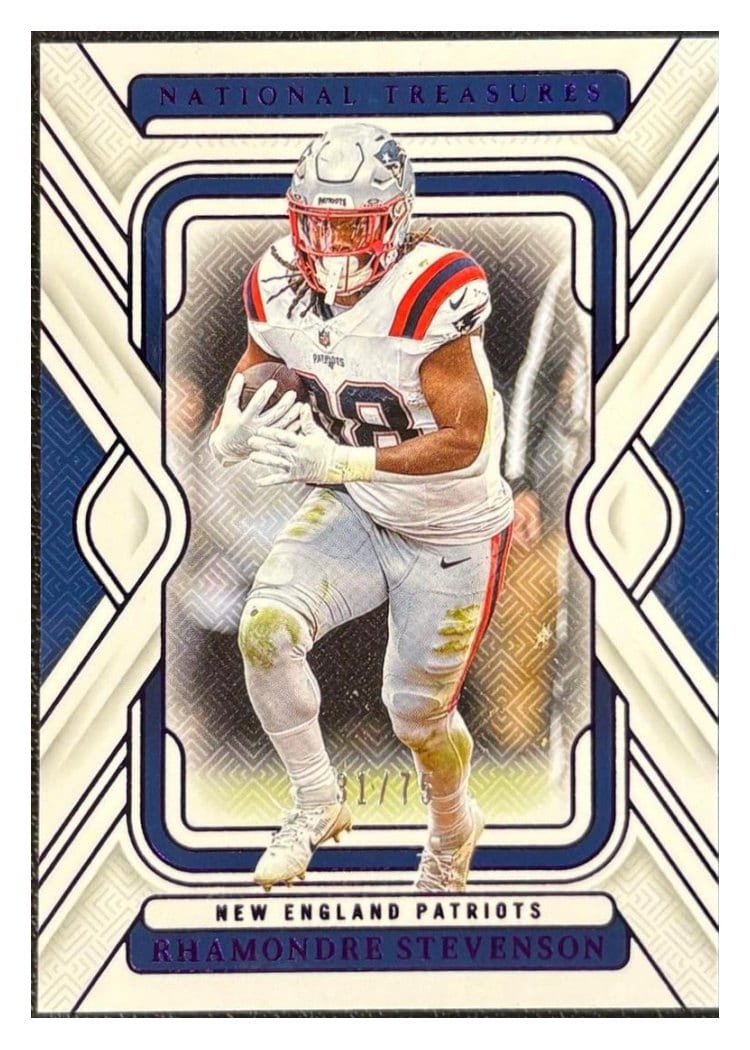 2024 Panini National Treasures Base Set Rhamondre Stevenson #67 card