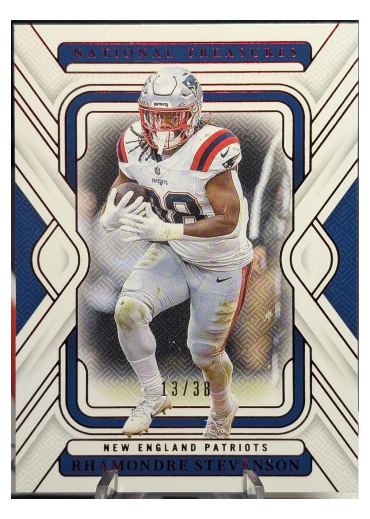 2024 Panini National Treasures Base Set Rhamondre Stevenson #67 card