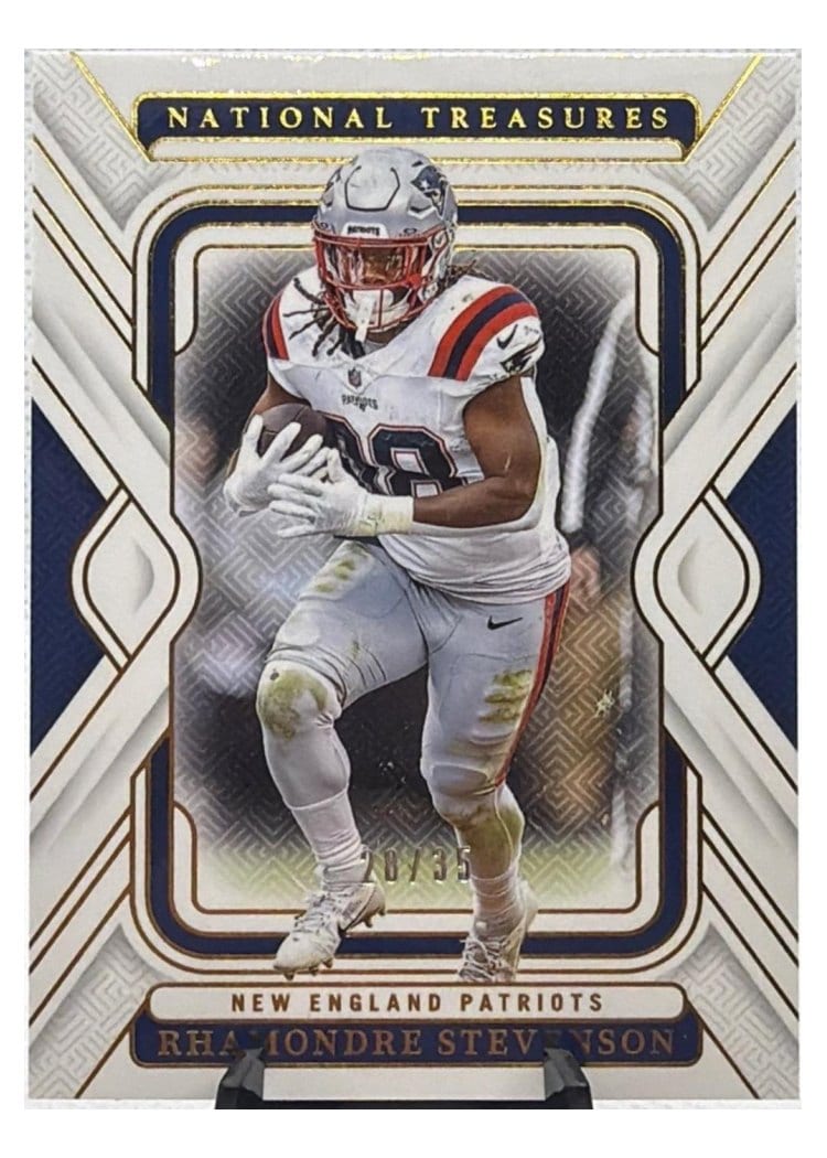 2024 Panini National Treasures Base Set Rhamondre Stevenson #67 card