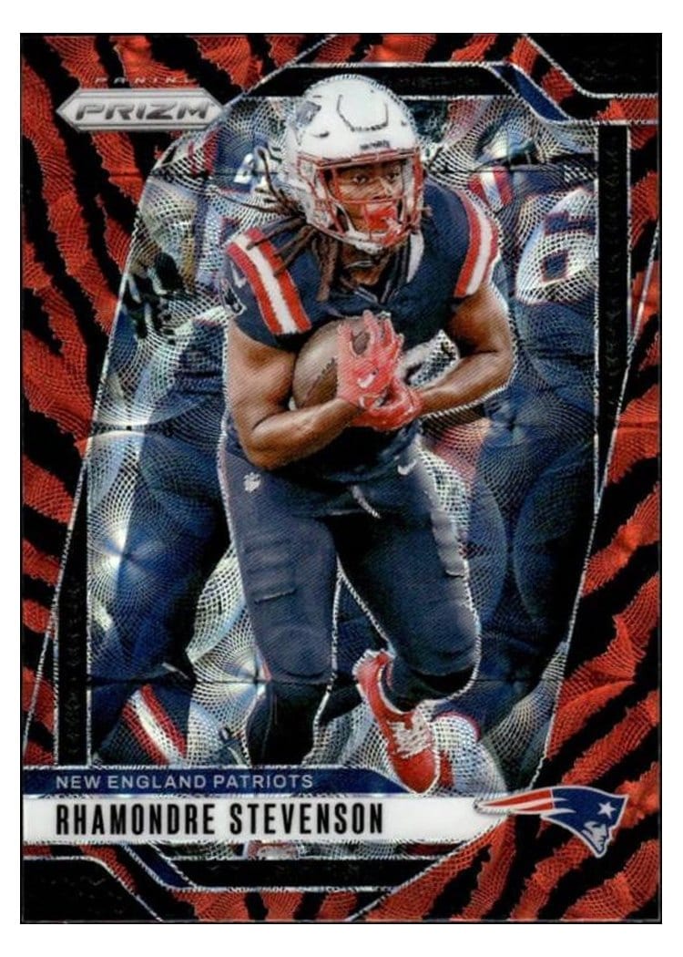 2024 Panini Prizm Base Set Rhamondre Stevenson #195 card