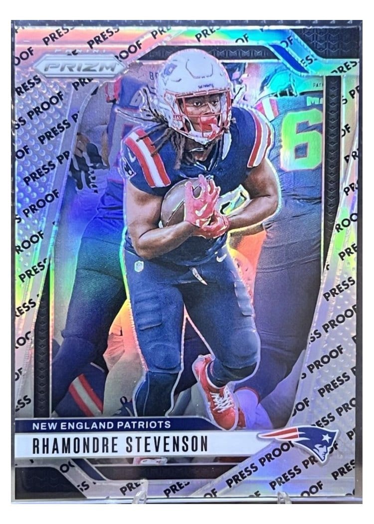2024 Panini Prizm Base Set Rhamondre Stevenson #195 card