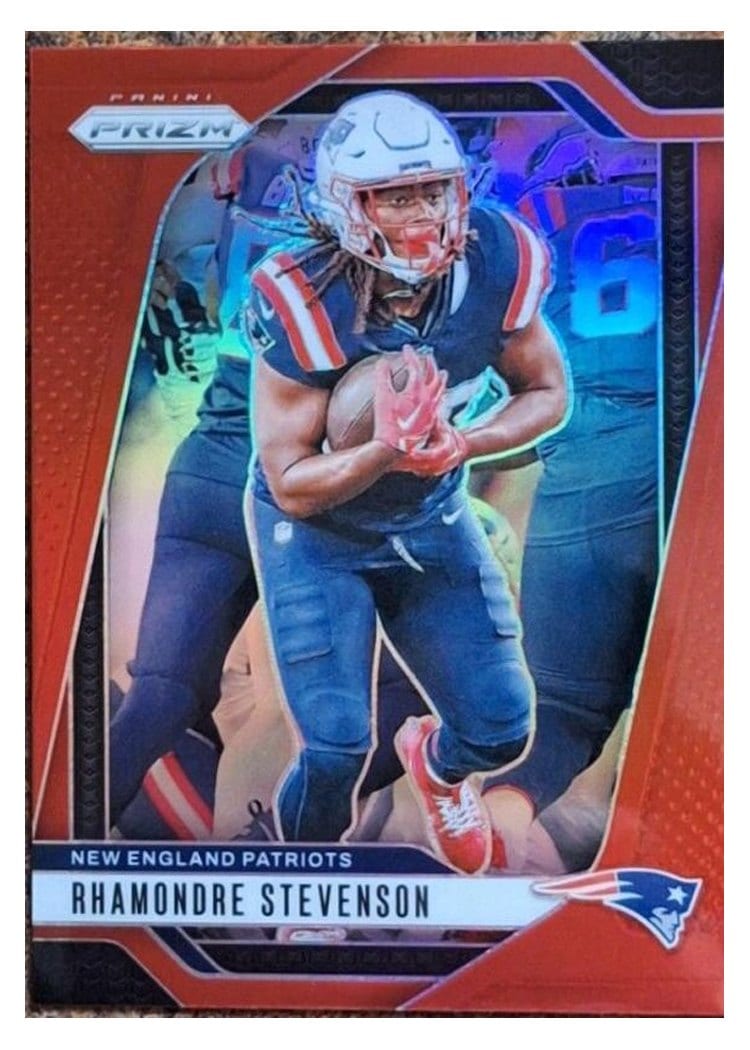 2024 Panini Prizm Base Set Rhamondre Stevenson #195 card