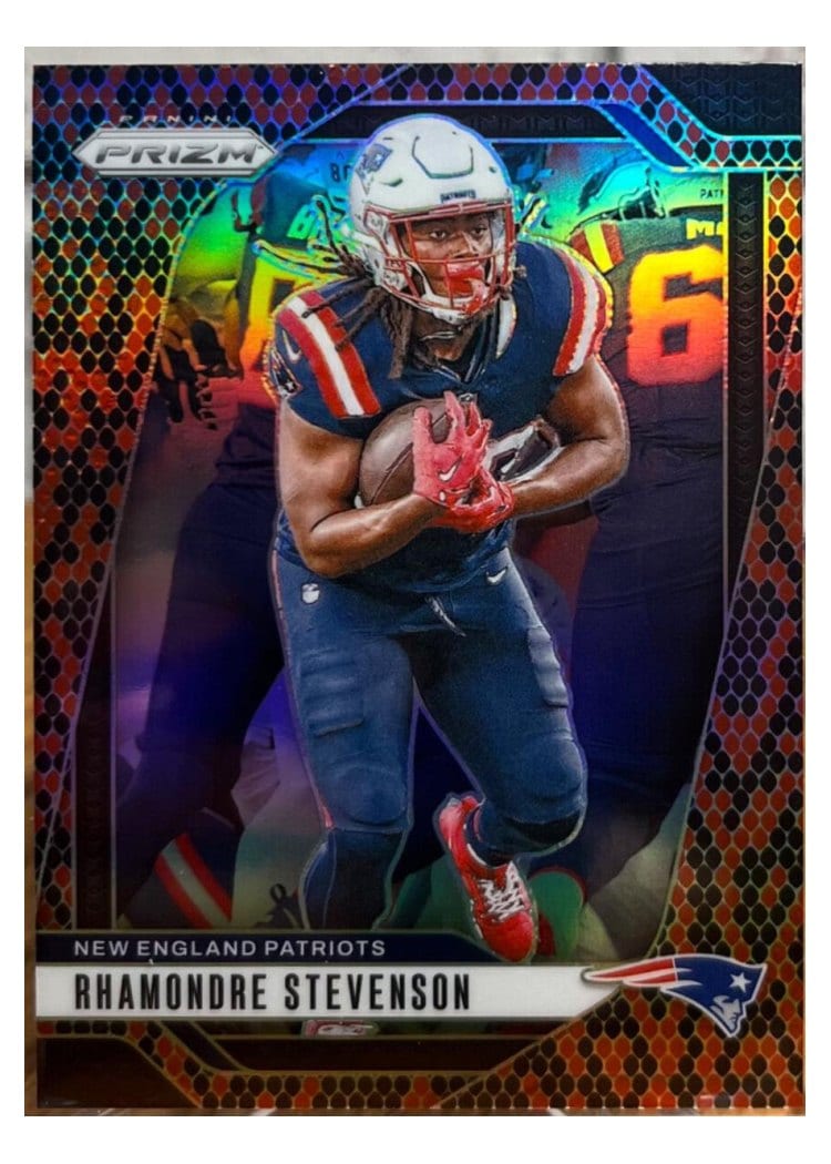2024 Panini Prizm Base Set Rhamondre Stevenson #195 card