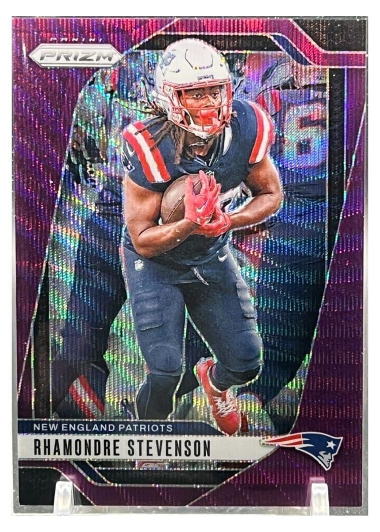 2024 Panini Prizm Base Set Rhamondre Stevenson #195 card