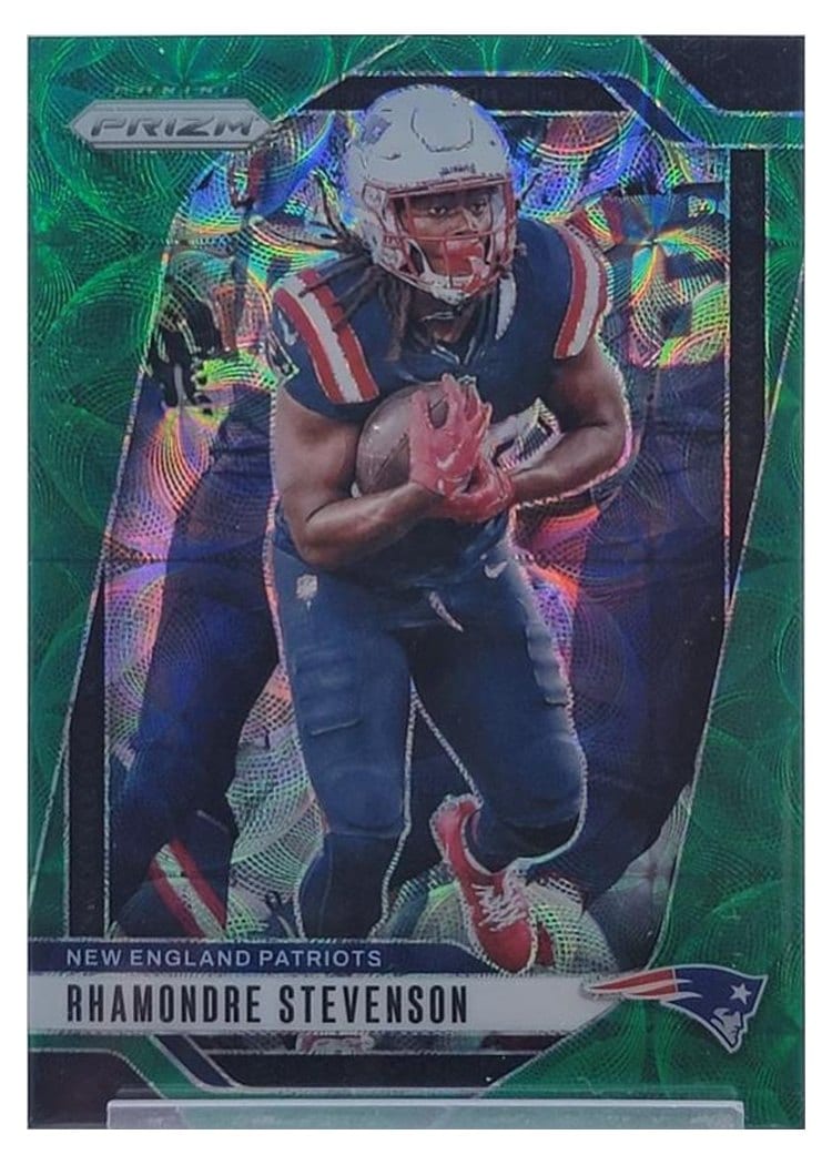 2024 Panini Prizm Base Set Rhamondre Stevenson #195 card