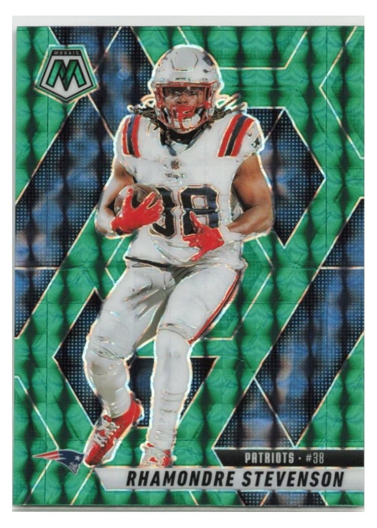 2025 Panini Mosaic Base Set Rhamondre Stevenson #196 card