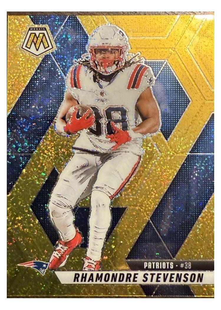 2025 Panini Mosaic Base Set Rhamondre Stevenson #196 card