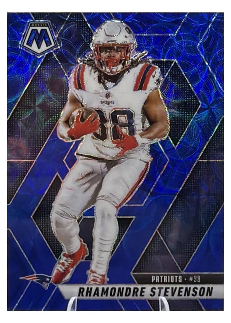 2025 Panini Mosaic Base Set Rhamondre Stevenson #196 card