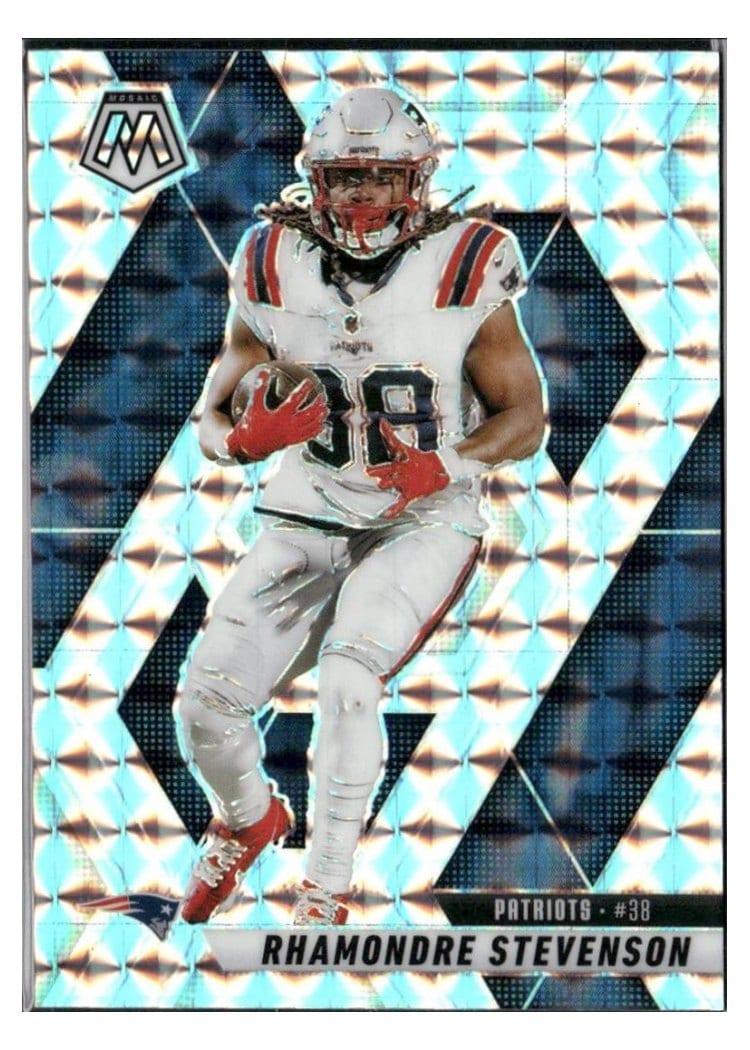 2025 Panini Mosaic Base Set Rhamondre Stevenson #196 card