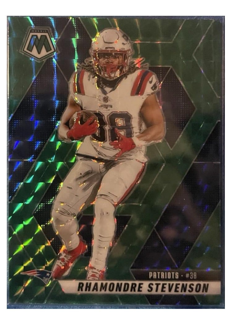 2025 Panini Mosaic Base Set Rhamondre Stevenson #196 card