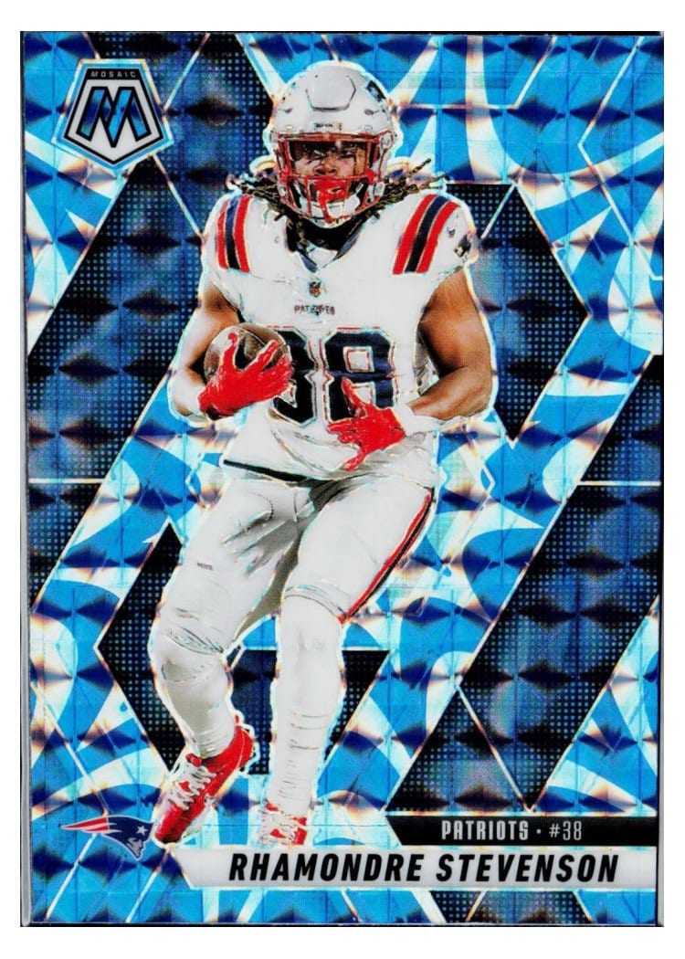 2025 Panini Mosaic Base Set Rhamondre Stevenson #196 card