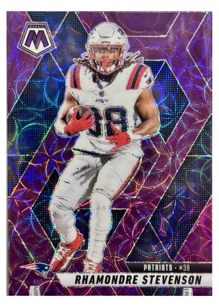 2025 Panini Mosaic Base Set Rhamondre Stevenson #196 card