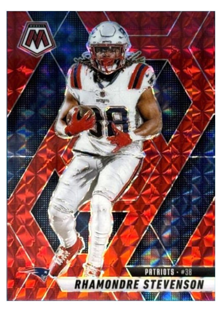 2025 Panini Mosaic Base Set Rhamondre Stevenson #196 card