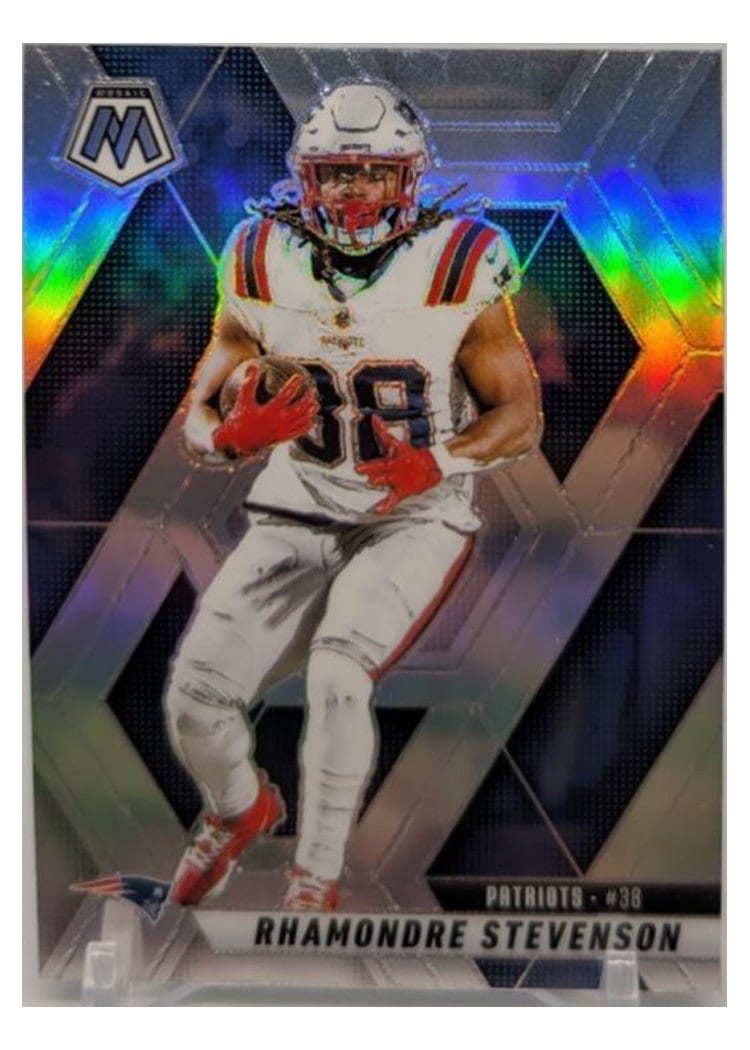 2025 Panini Mosaic Base Set Rhamondre Stevenson #196 card