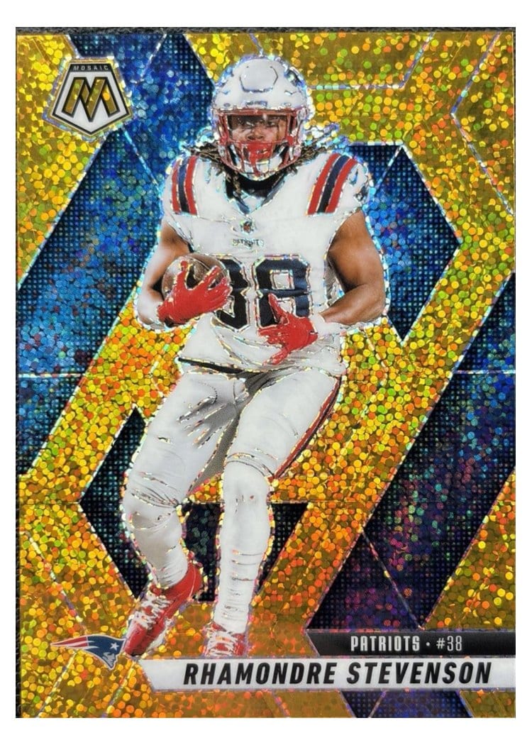 2025 Panini Mosaic Base Set Rhamondre Stevenson #196 card
