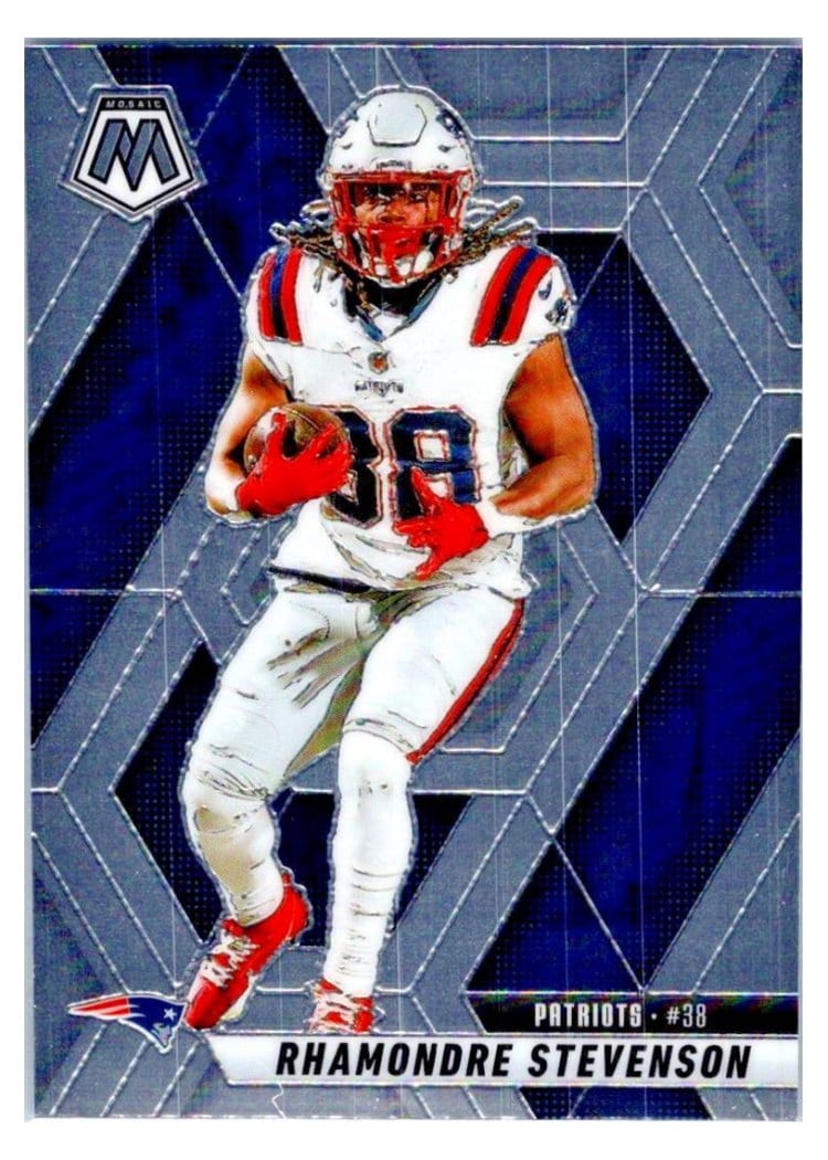 2025 Panini Mosaic Base Set Rhamondre Stevenson #196 card
