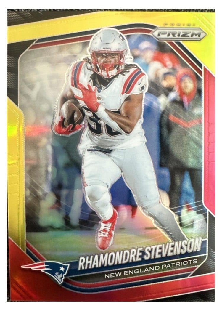 2025 Panini Prizm Base Set Rhamondre Stevenson #84 card