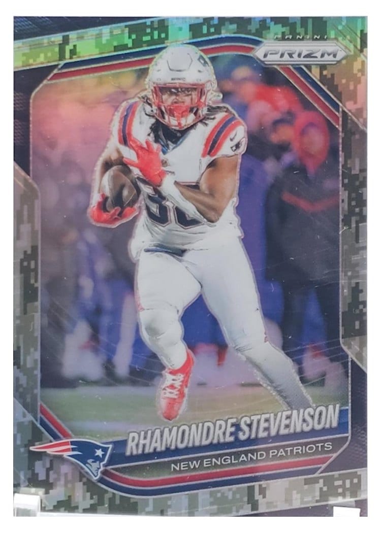 2025 Panini Prizm Base Set Rhamondre Stevenson #84 card